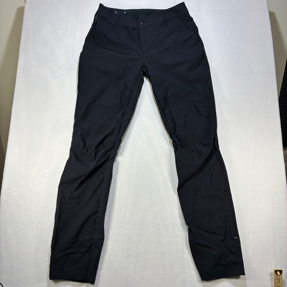 Columbia Womens Omni-Shield Hiking Pants 6 Black Synthetic Outdoor Gorpcore